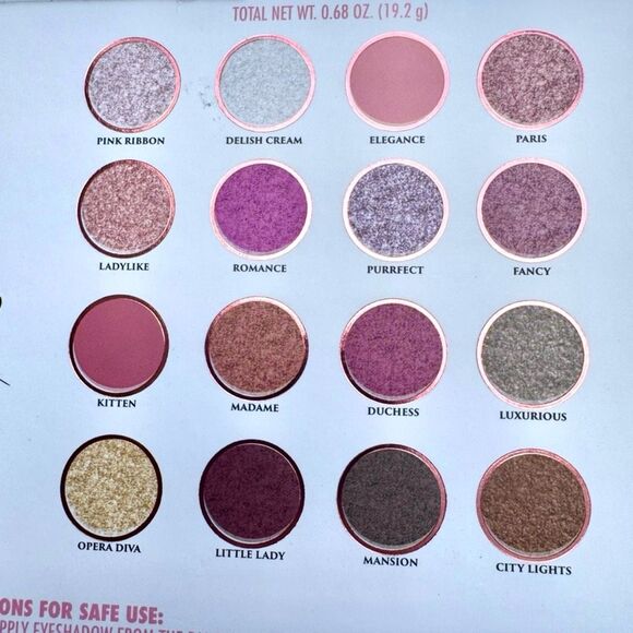 NWT Gorgeous DISNEY THE ARISTOCATS Mary White Pink Furry Cover Eyeshadow Palette - Picture 2 of 16